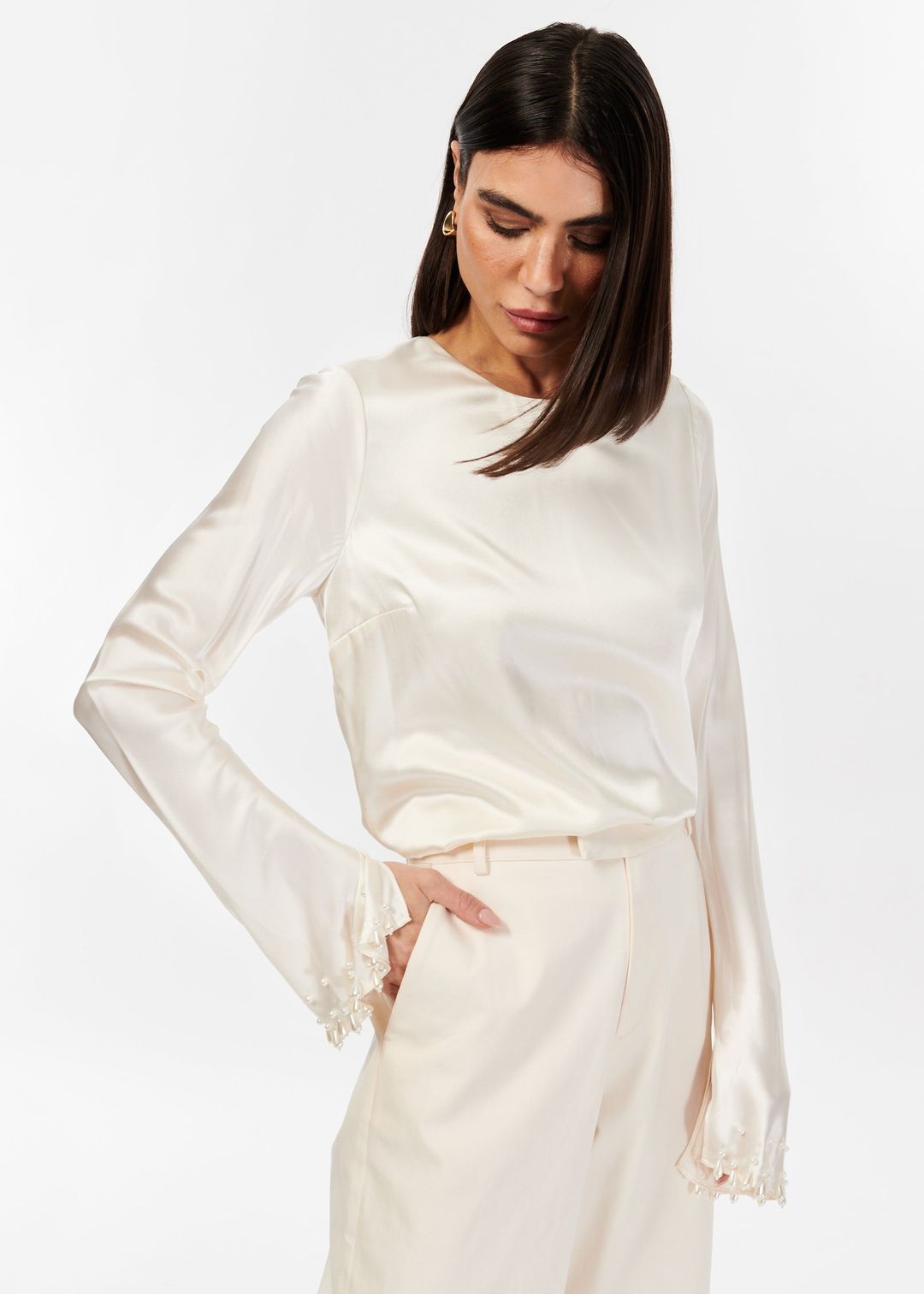 Margarita Pearl Top Macadamia #4