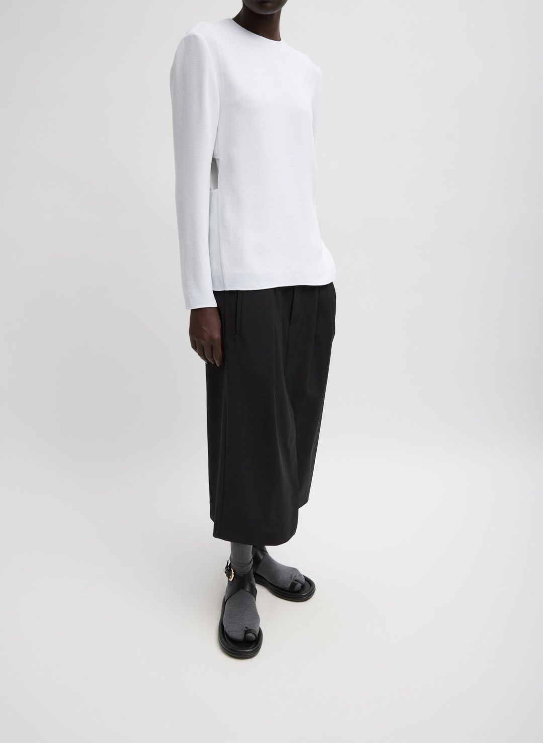 Pebble Sable Paneled Long Sleeve Top #4