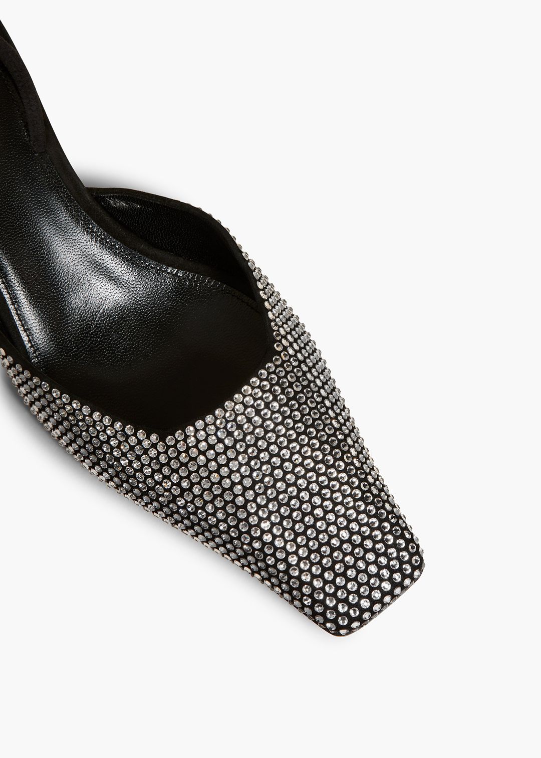 Roosevelt Slingback Pump in Black with Crystals #3