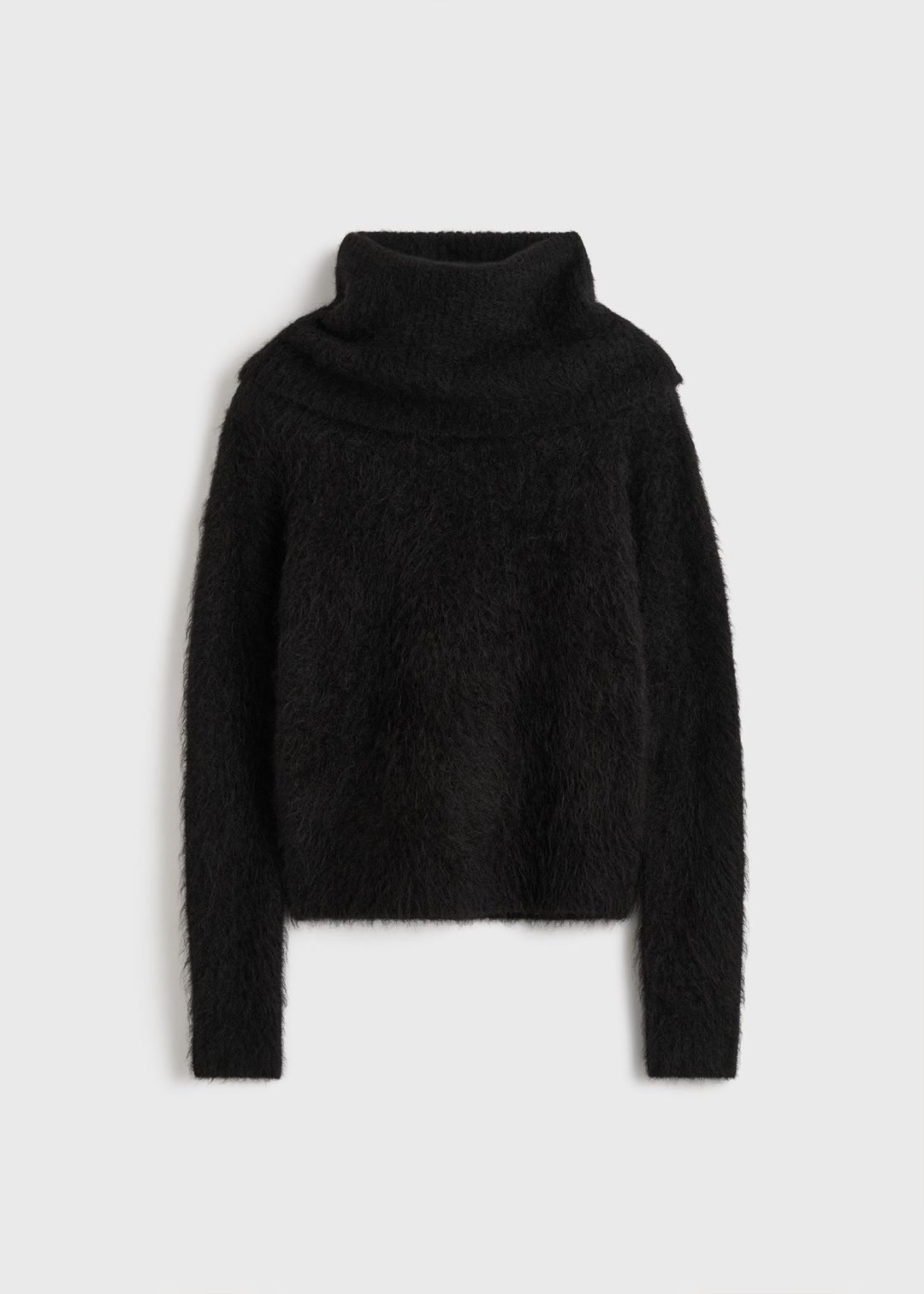 Funnel alpaca-blend knit black #5