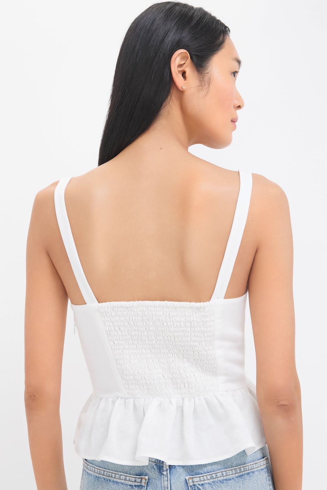 Star White Jour Peplum Top #4