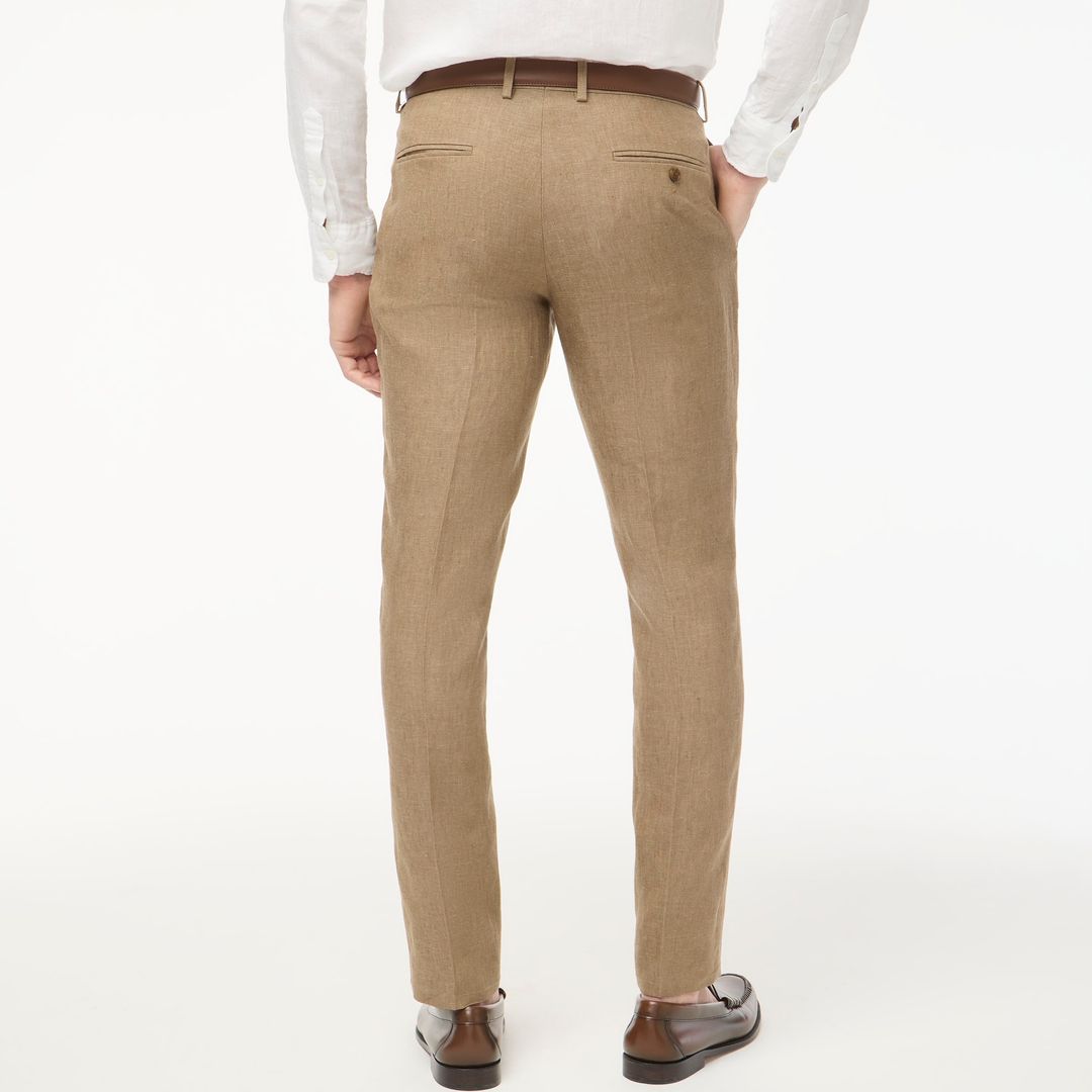 thompson slim linen suit pant #4