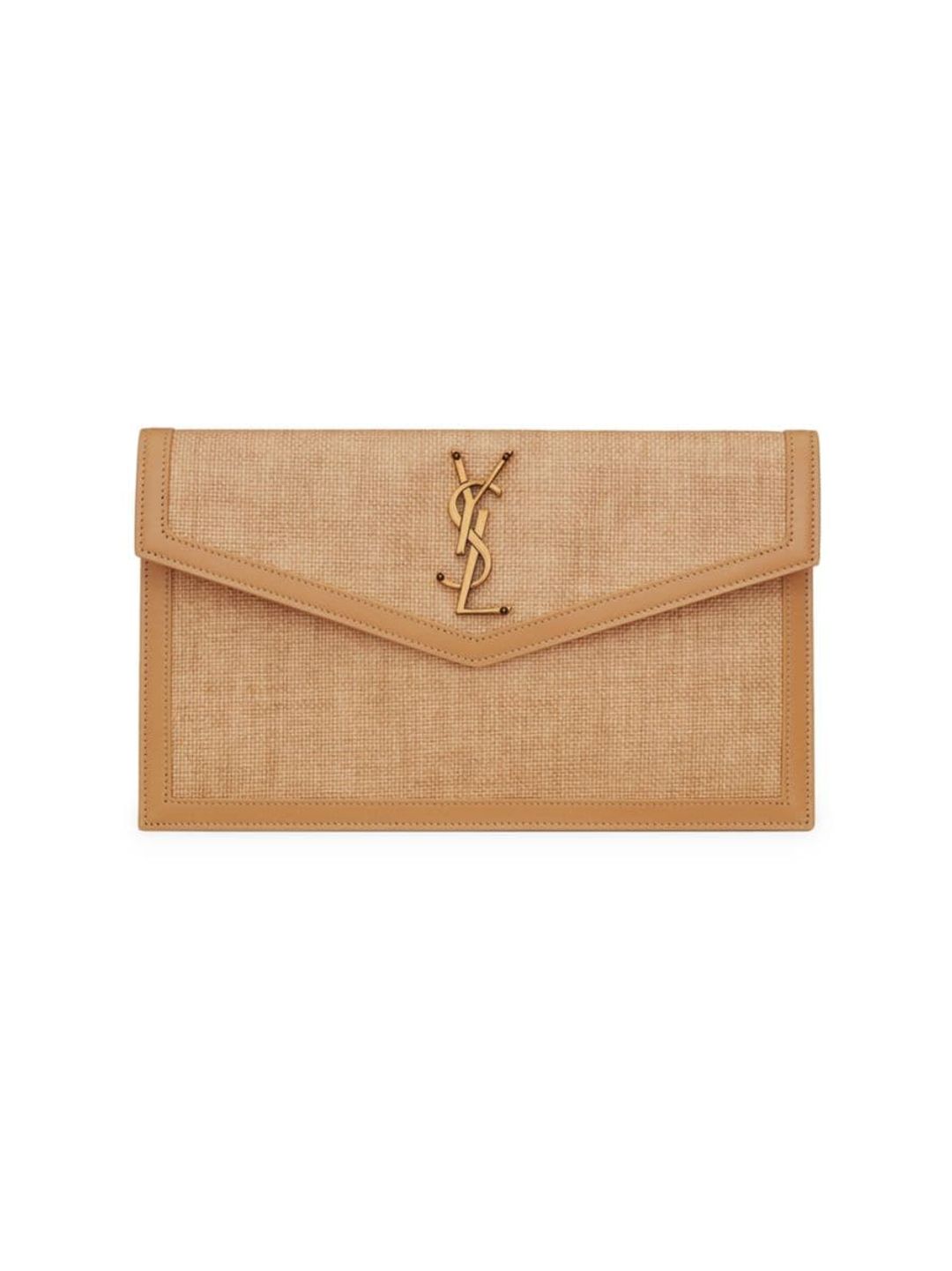 Uptown Pouch in Micro Raffia #6