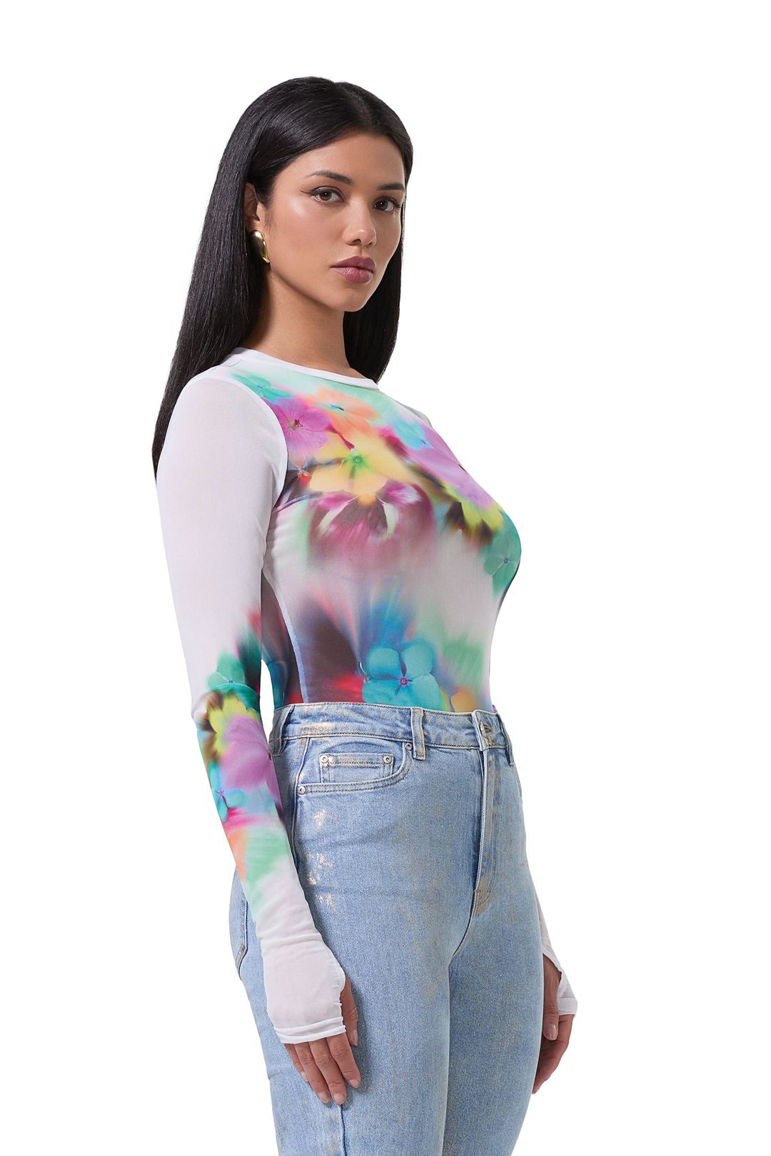 Kaylee Top - Blur Pansy #3