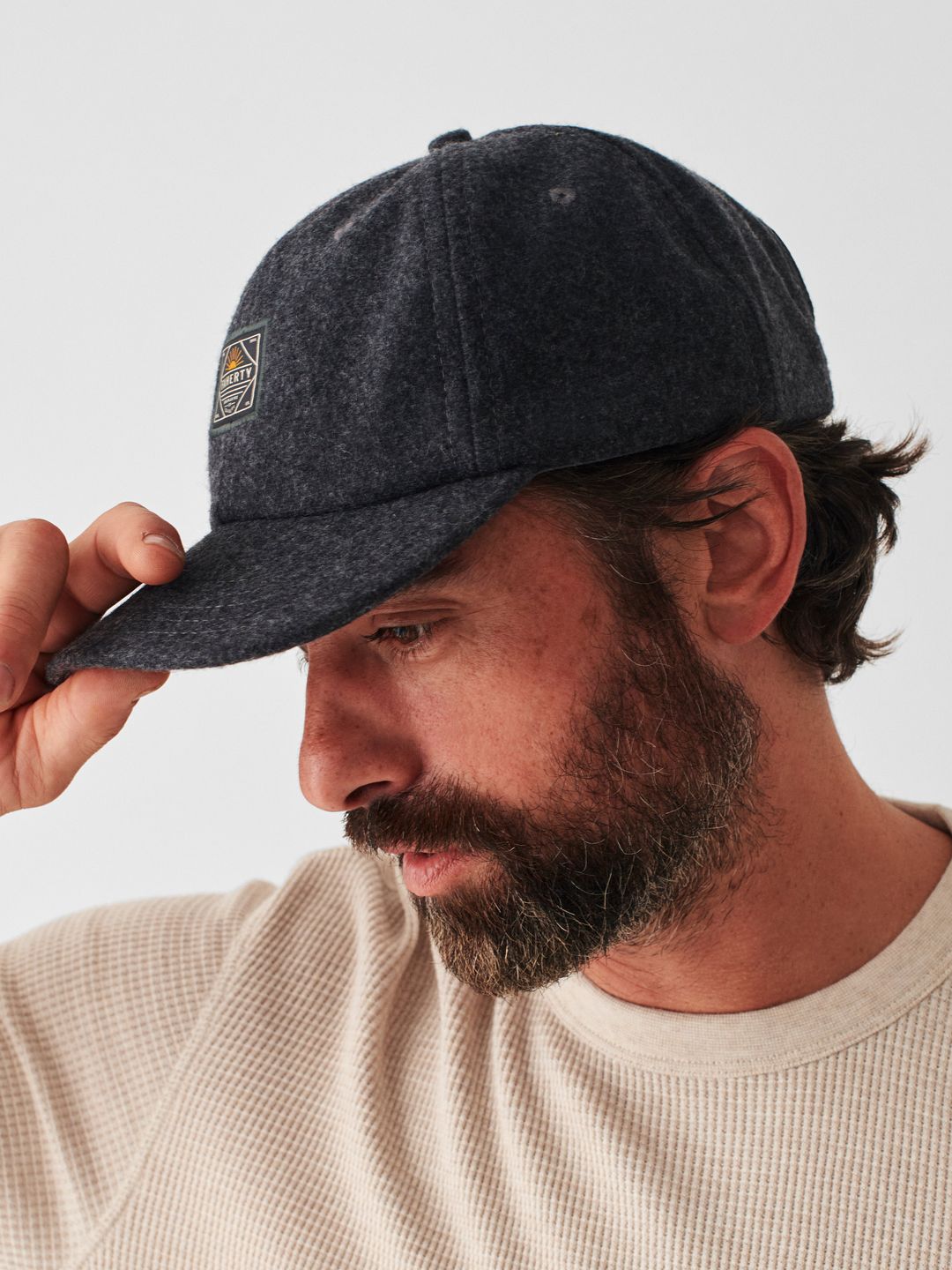 Wool Baseball Hat - Grey Heather