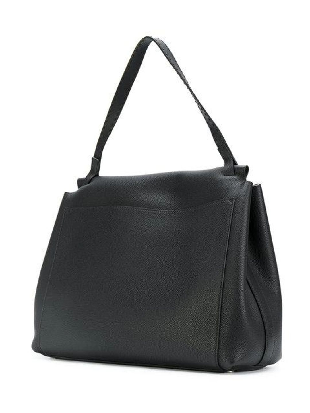 Top Handle 14 Leather Flap-top Shoulder Bag In Black Pld #4