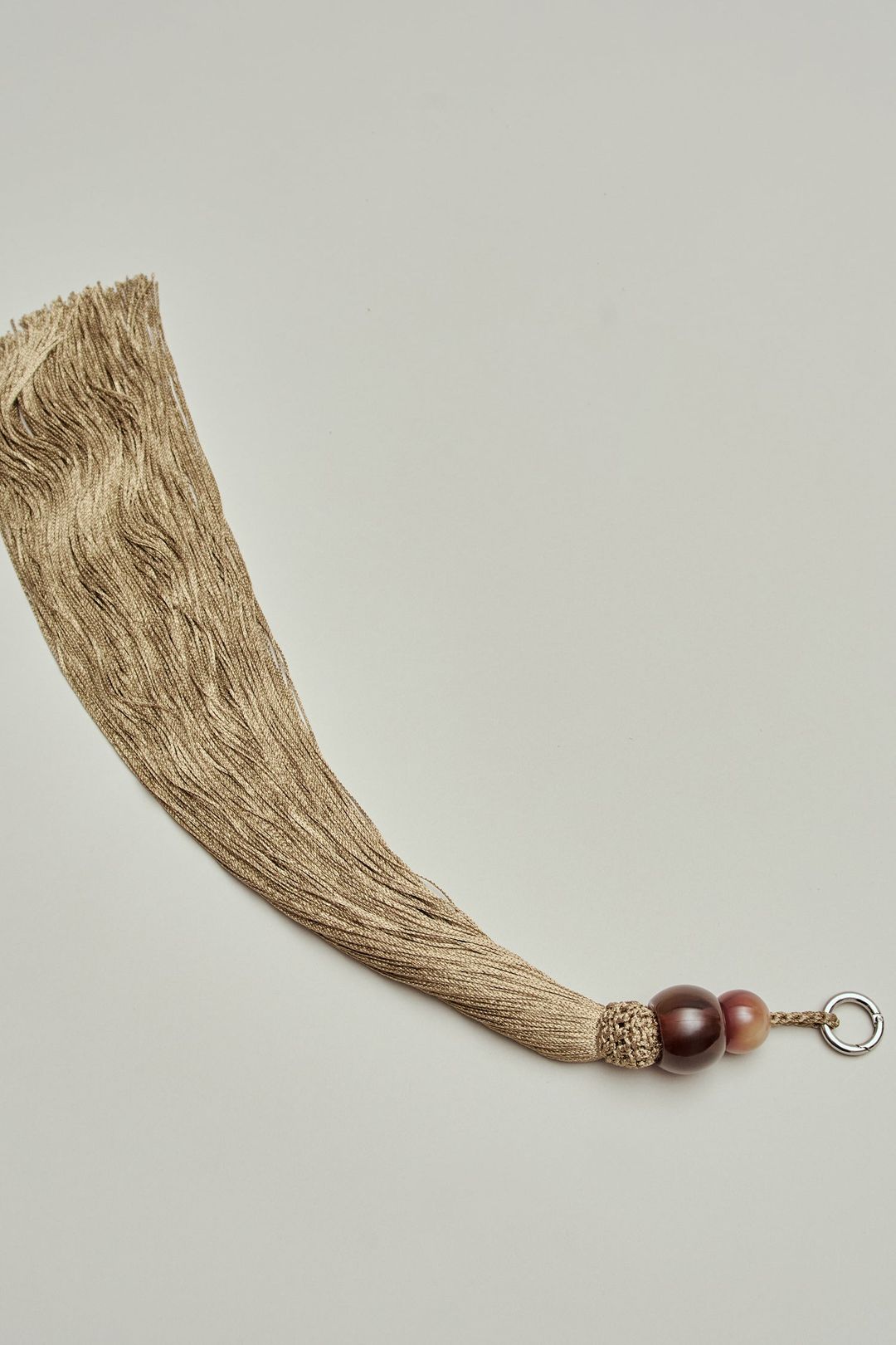 Large Cadenza Tassel in Leather and Acrylic #5