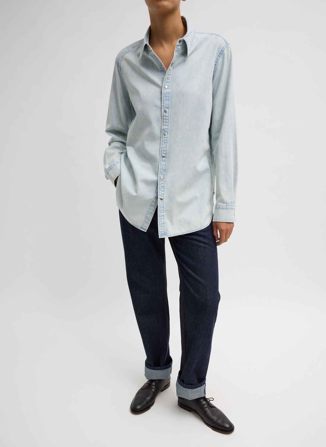 Charlie Men's Slim Denim Shirt #5