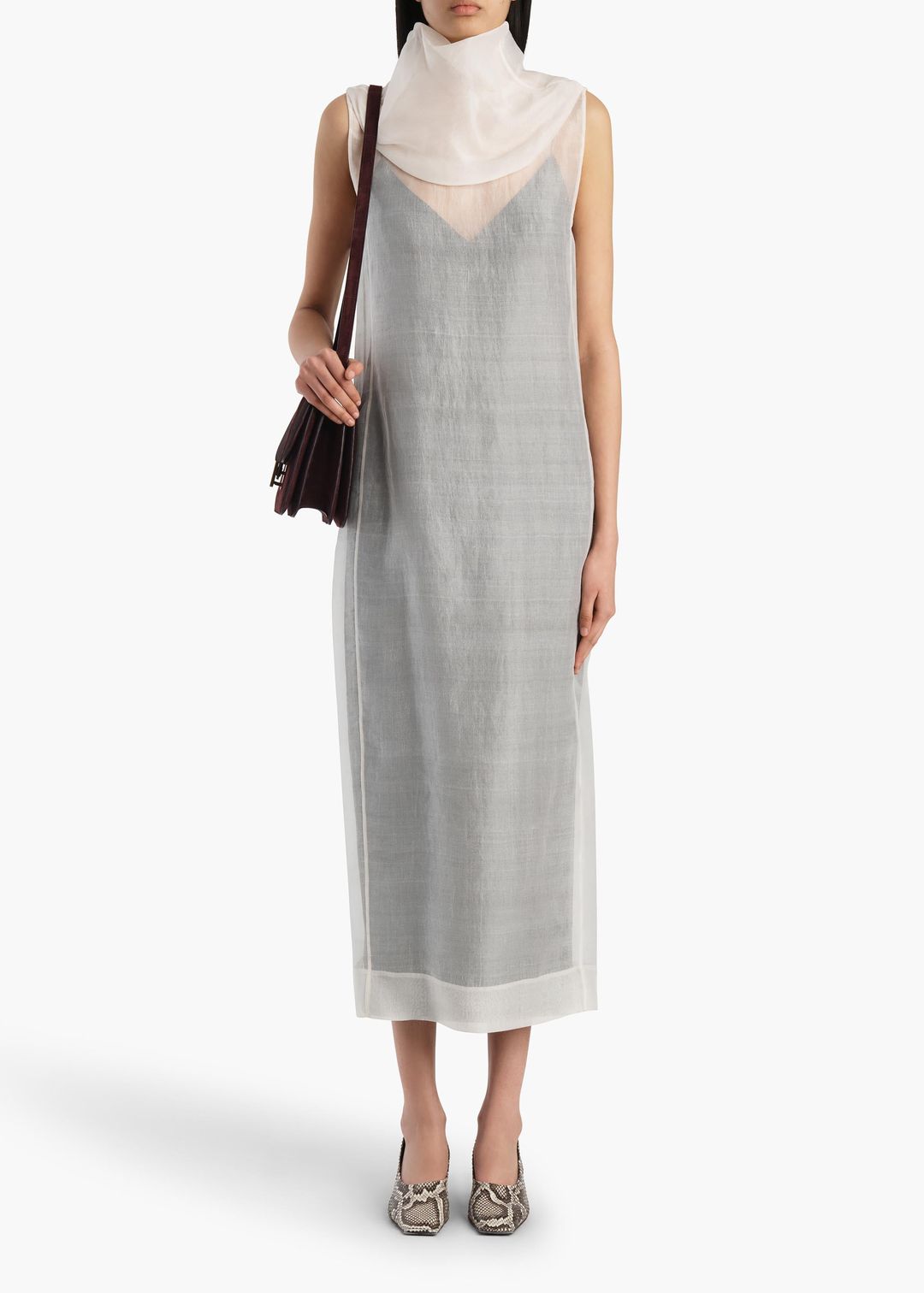 Elva Dress in Chalk