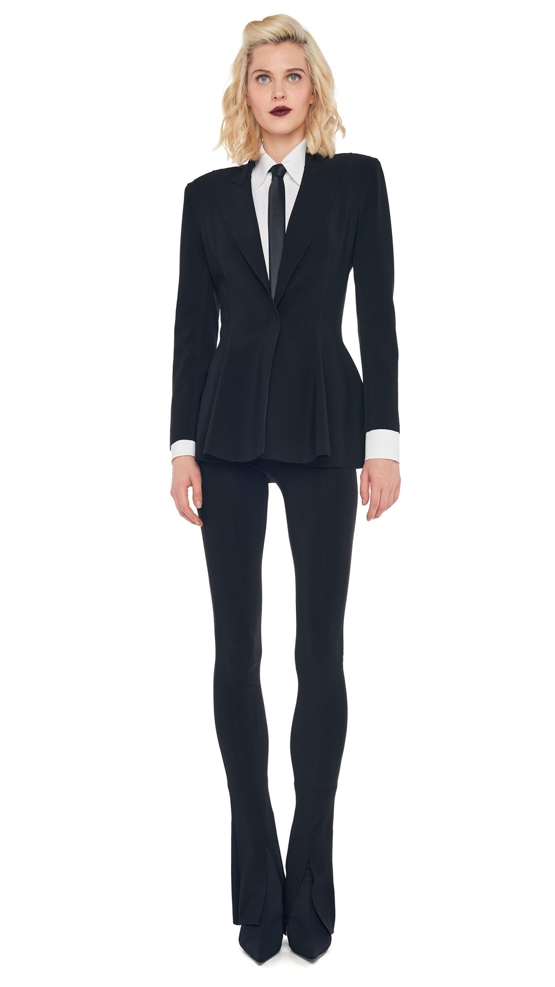 SPAT LEGGING with SINGLE BREASTED PEPLUM JACKET