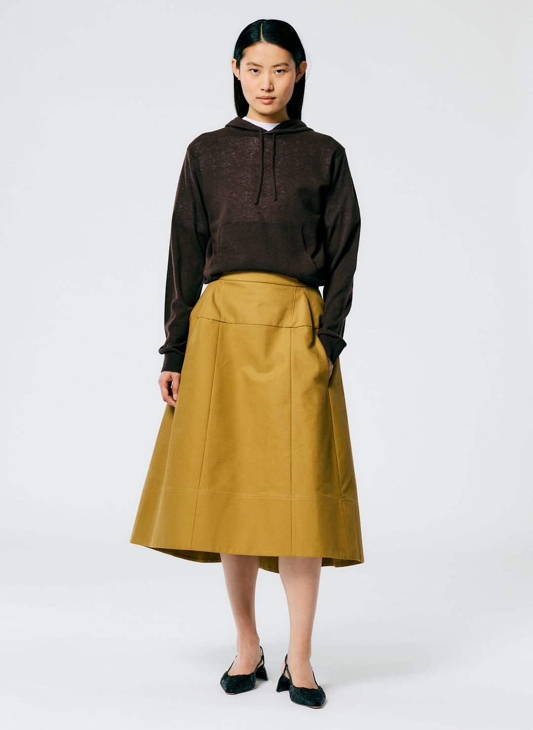 Skinlike Mercerized Wool Shrunken Hoodie #8