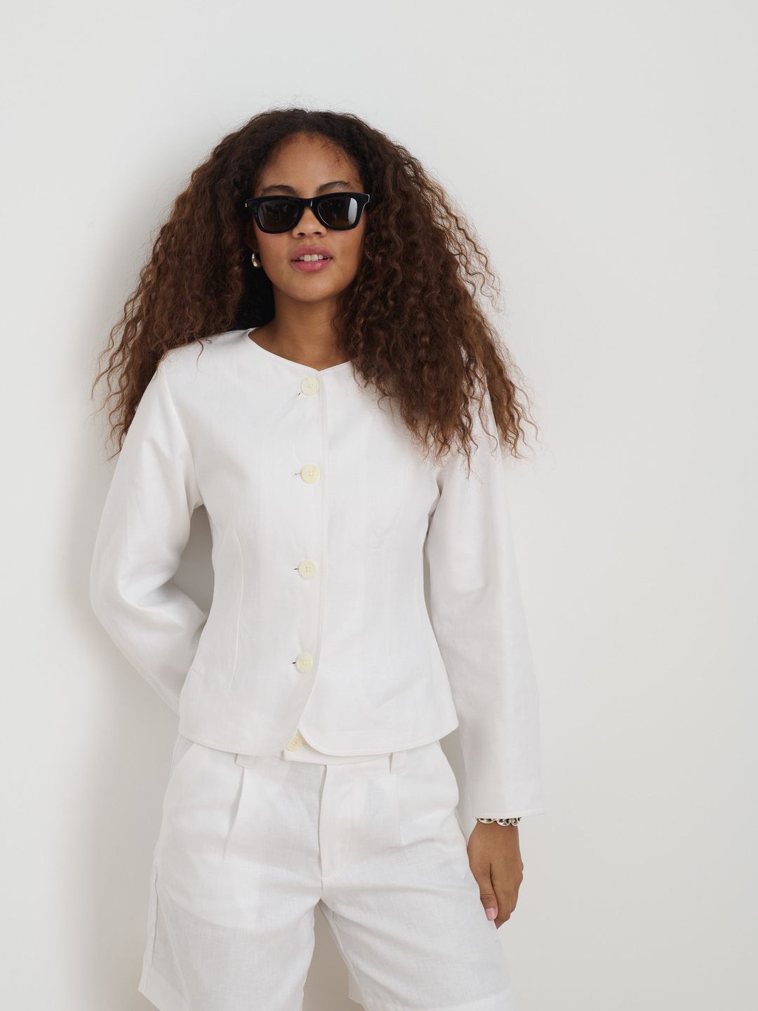 Luna Jacket In Linen #2