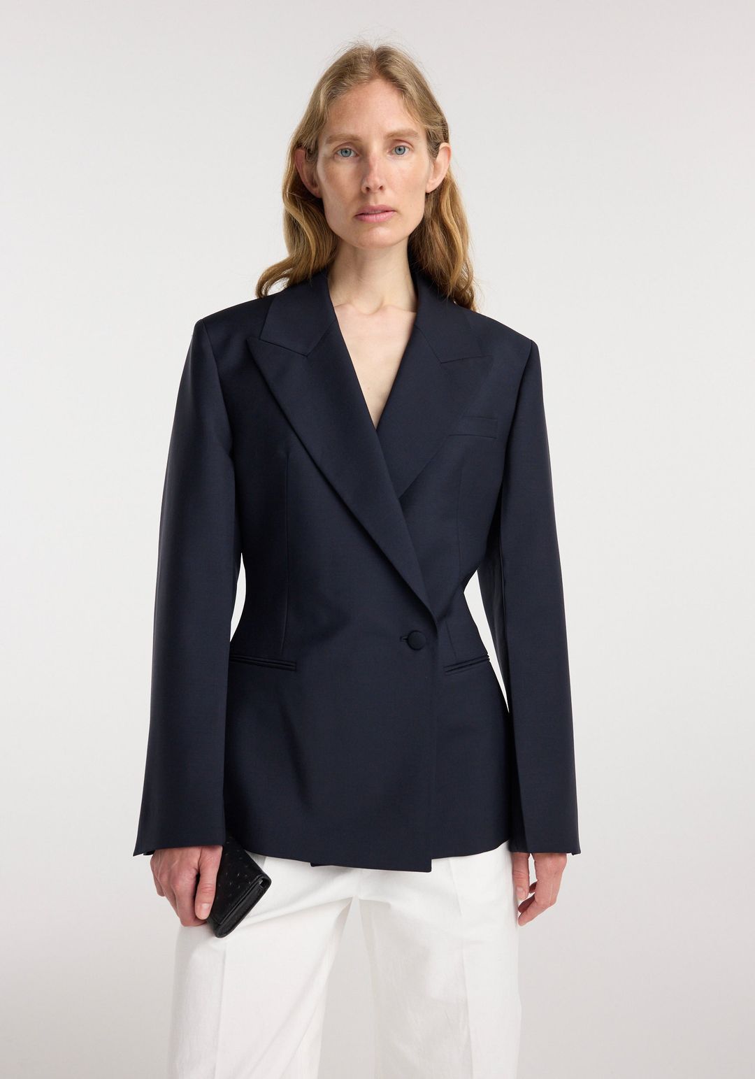 Hourglass shaped blazer | navy #4