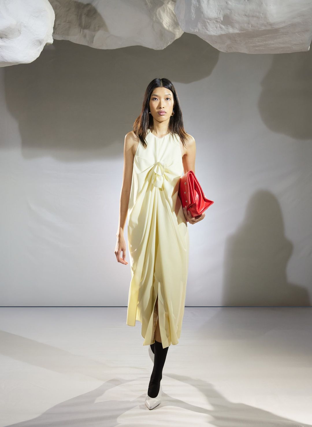 Tropical Wool Tie Front Dress #7