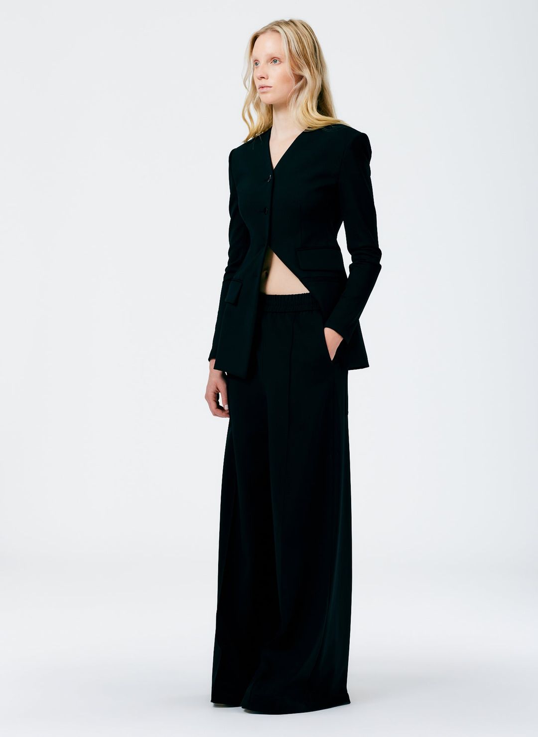 Compact Ultra Stretch Knit Fitted Blazer #6