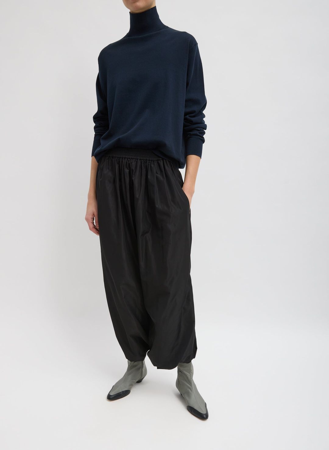 Italian Sporty Nylon Pleated Jalouise Skirt #4