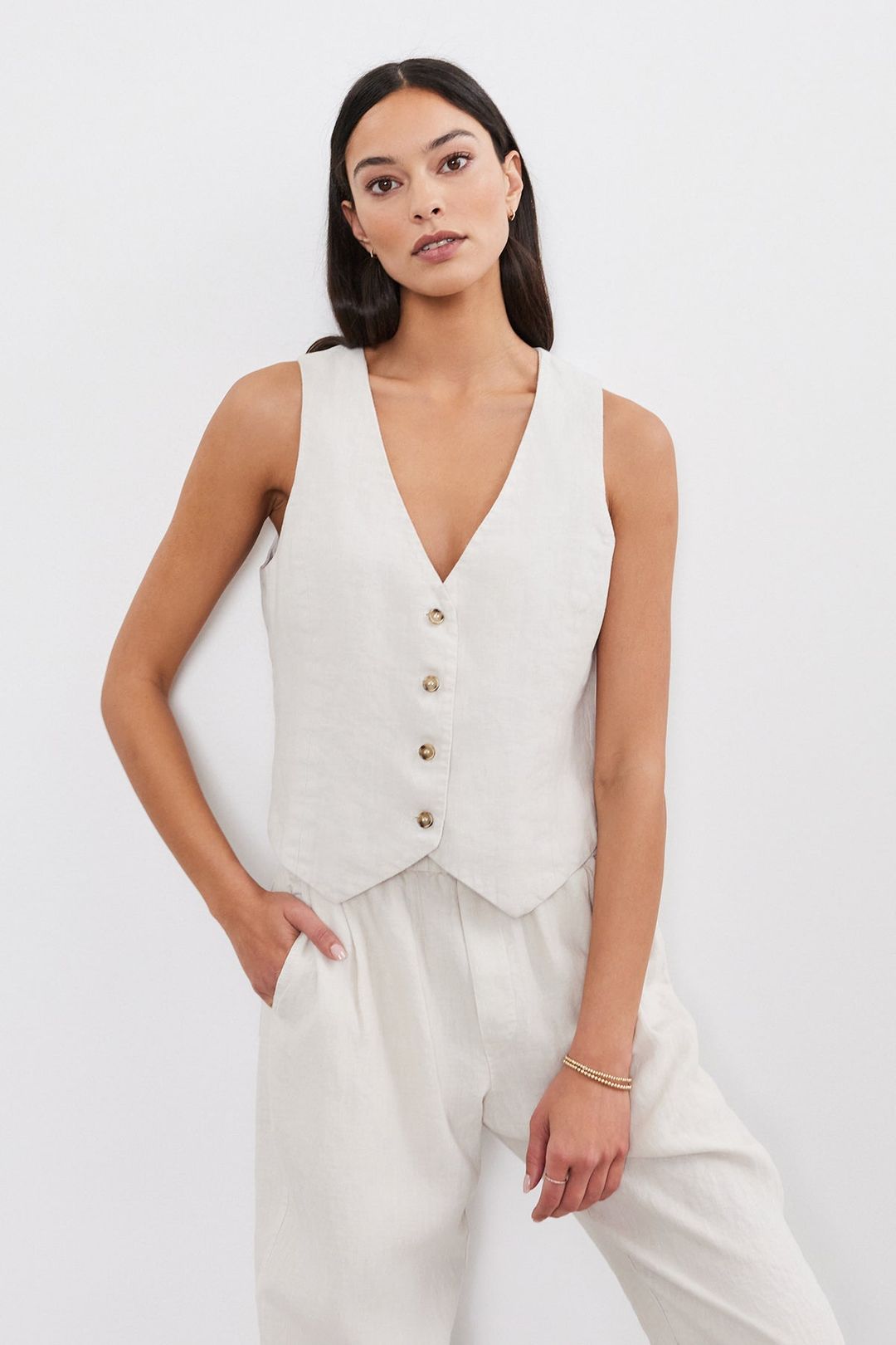 MYLIE HEAVY LINEN VEST #5