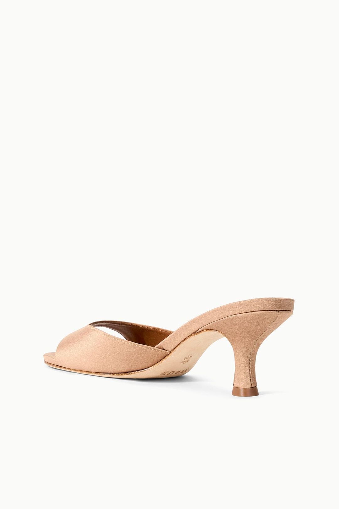 BRIGITTE SATIN MULE | CASHEW #3