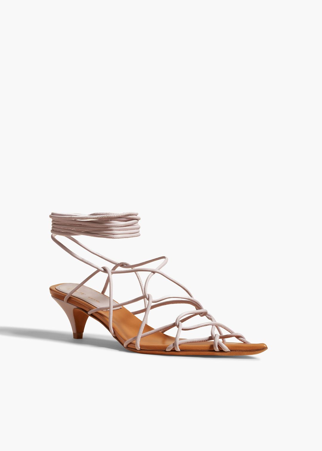 Arden Low Heel in Light Lavender Leather