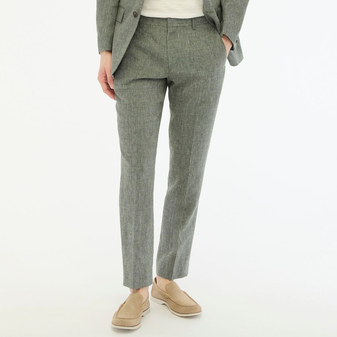 thompson slim linen suit pant #12