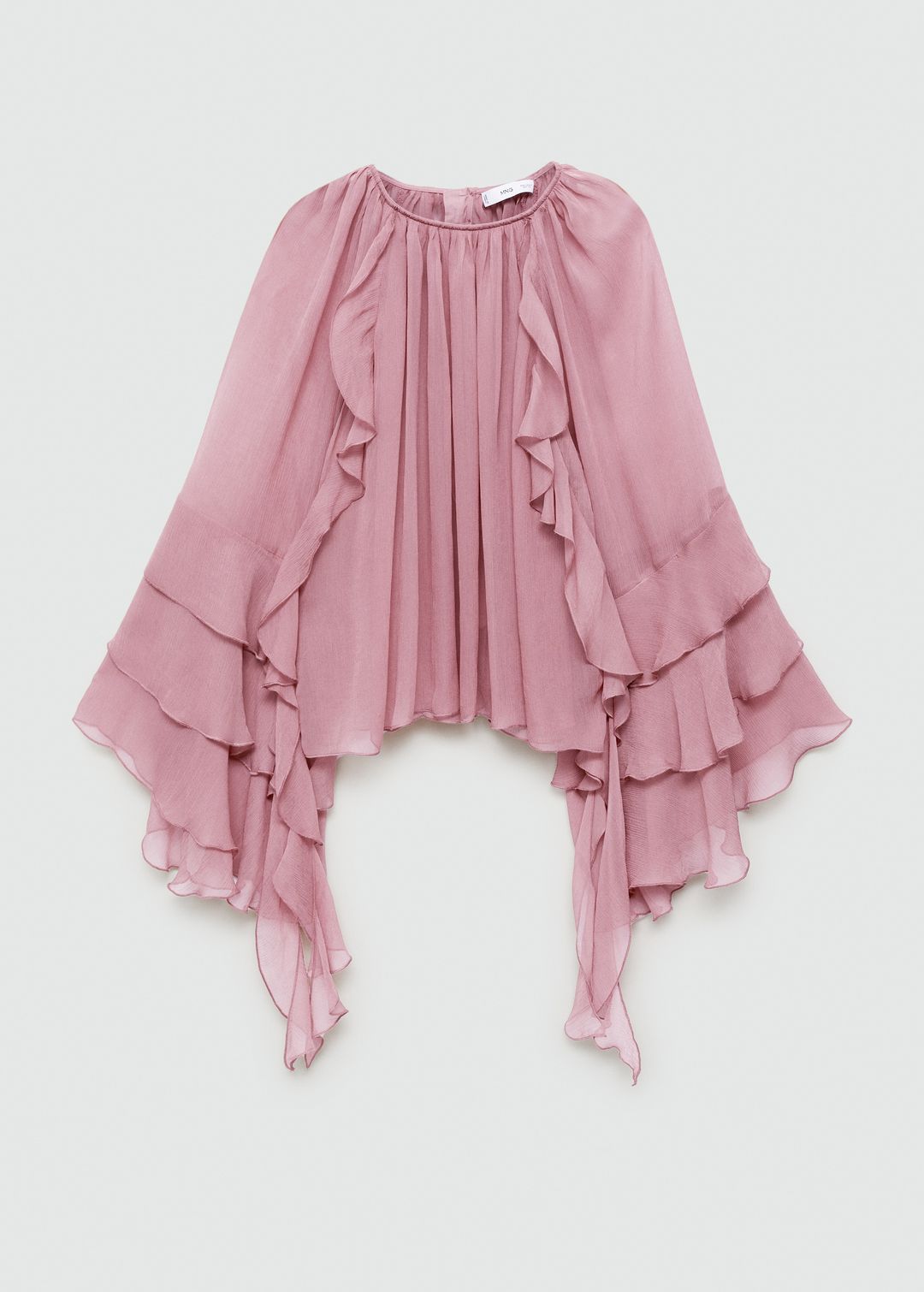 Ruffled chiffon blouse #8