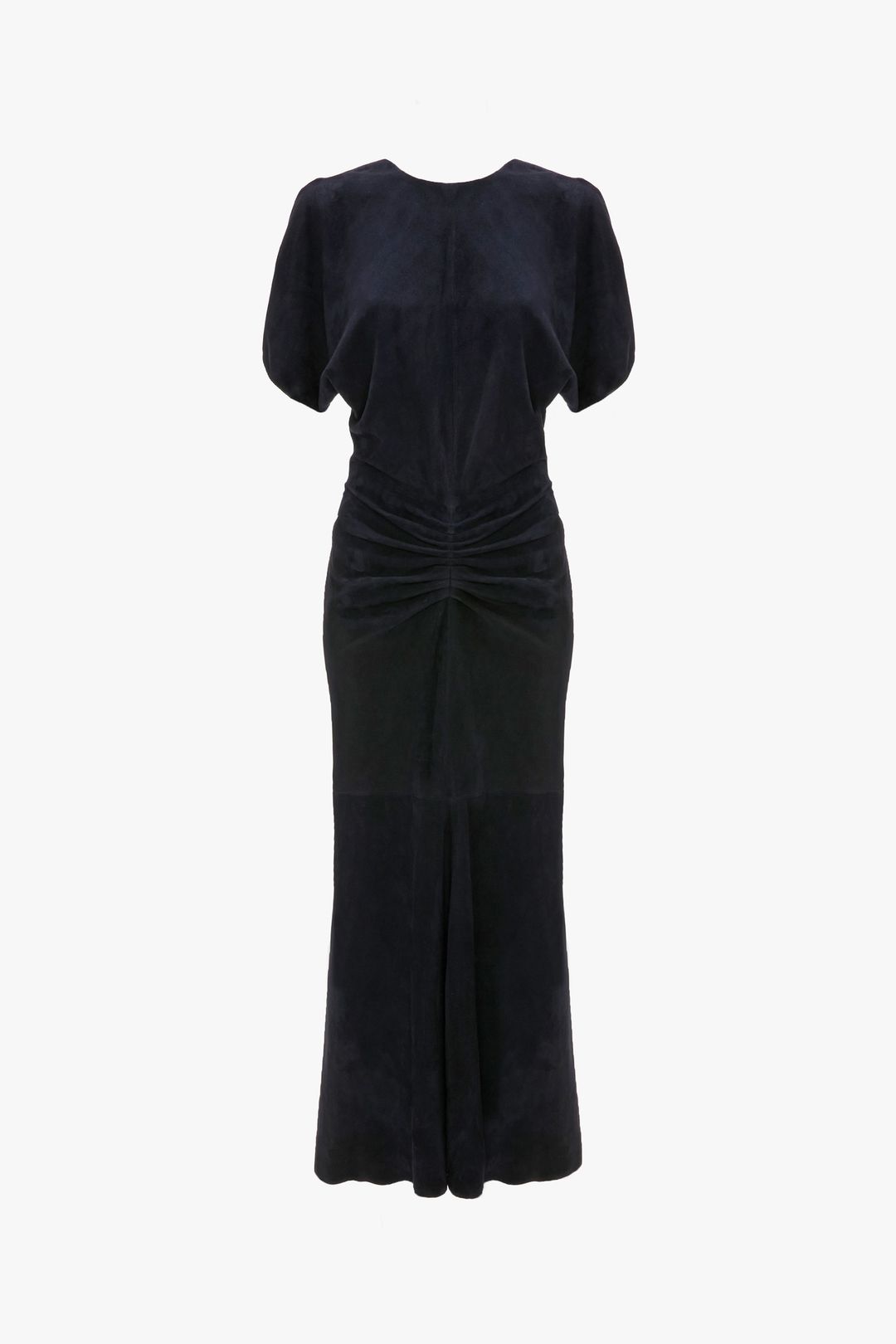Bela Midi Dress In Navy Suede #5