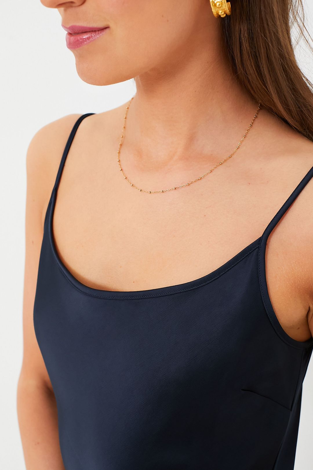 Navy Haley Slip Midi Dress #5