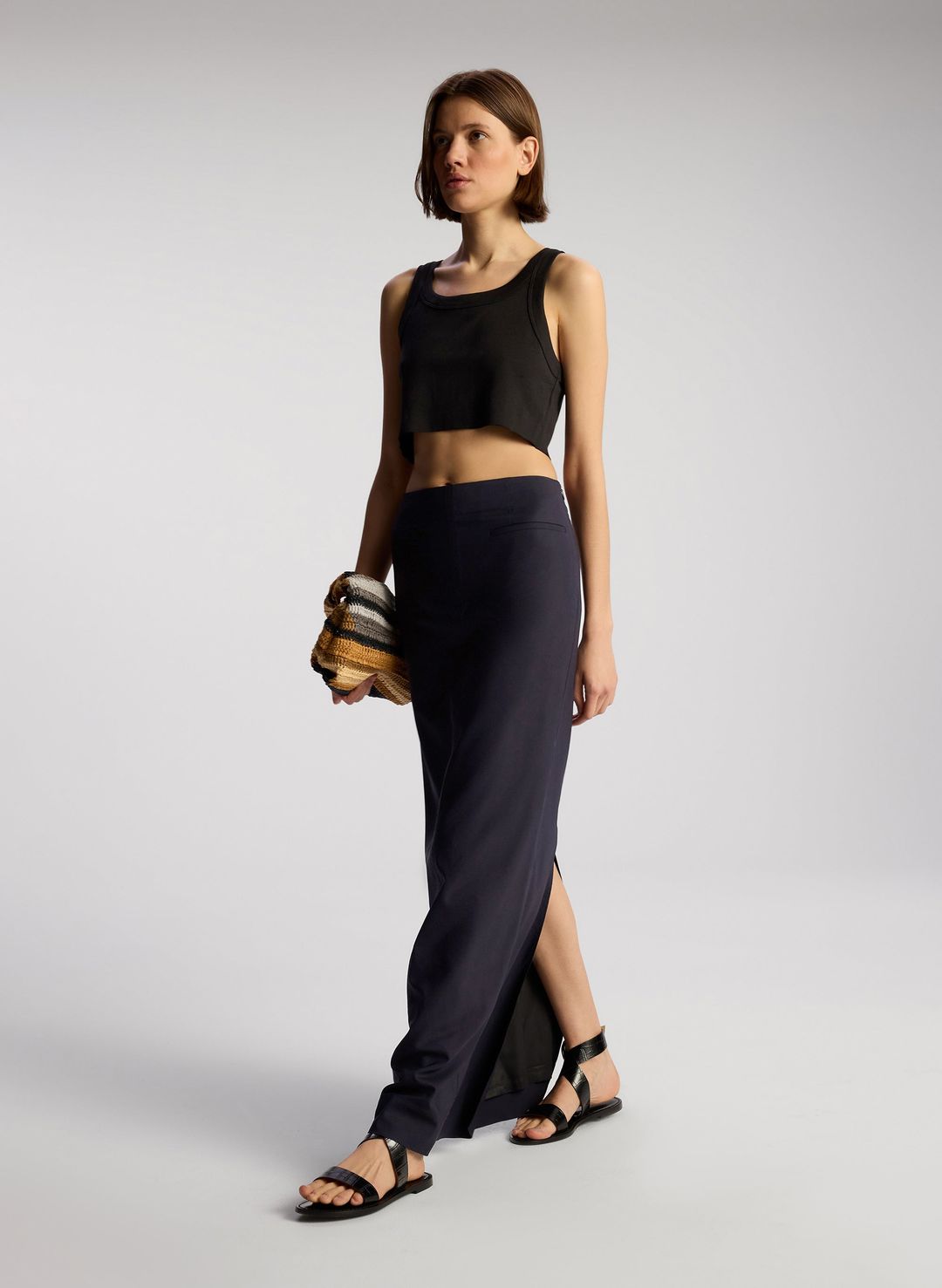 Halsey Cropped Cotton Rib Tank #3