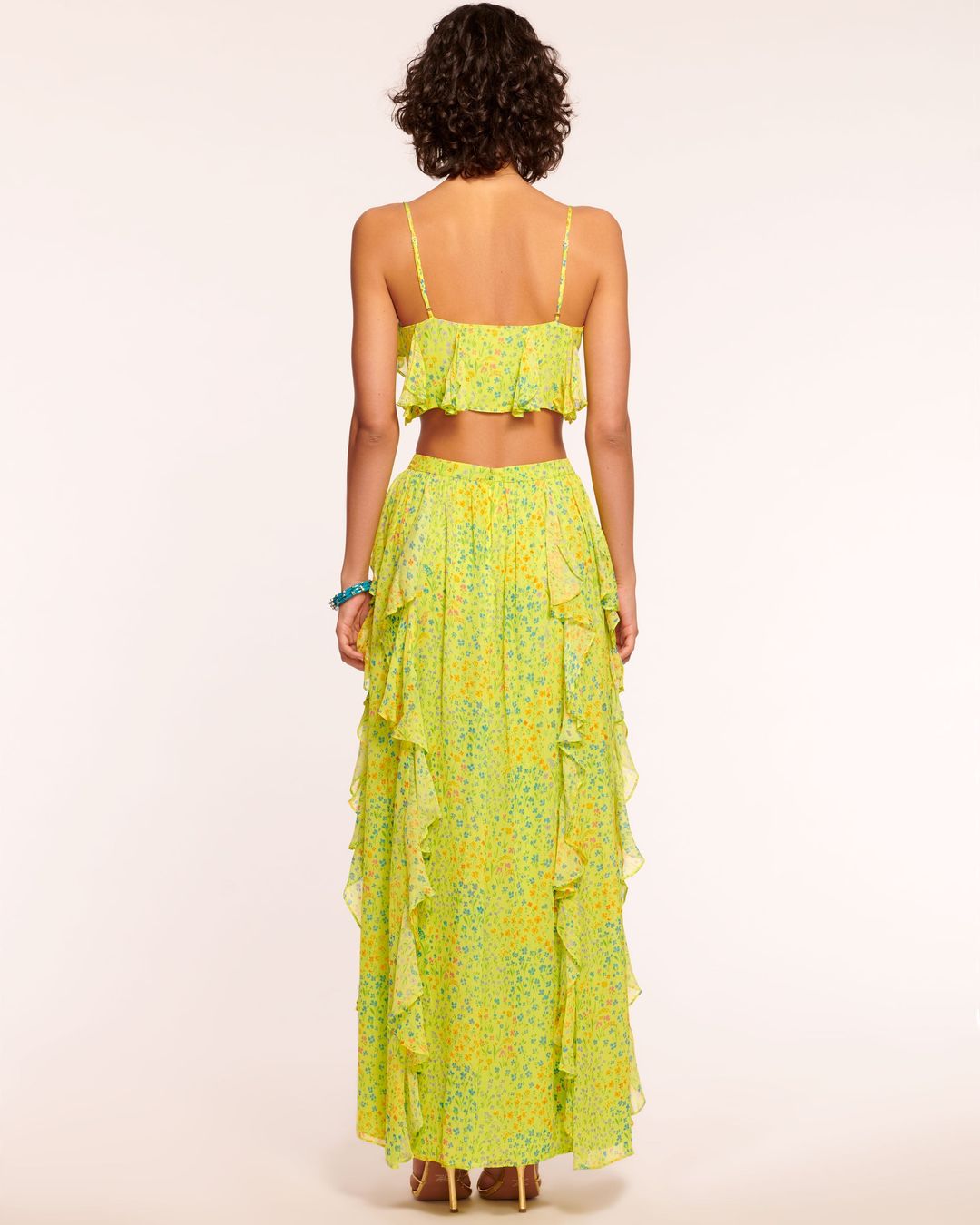 Paola Ruffle Maxi Skirt #4