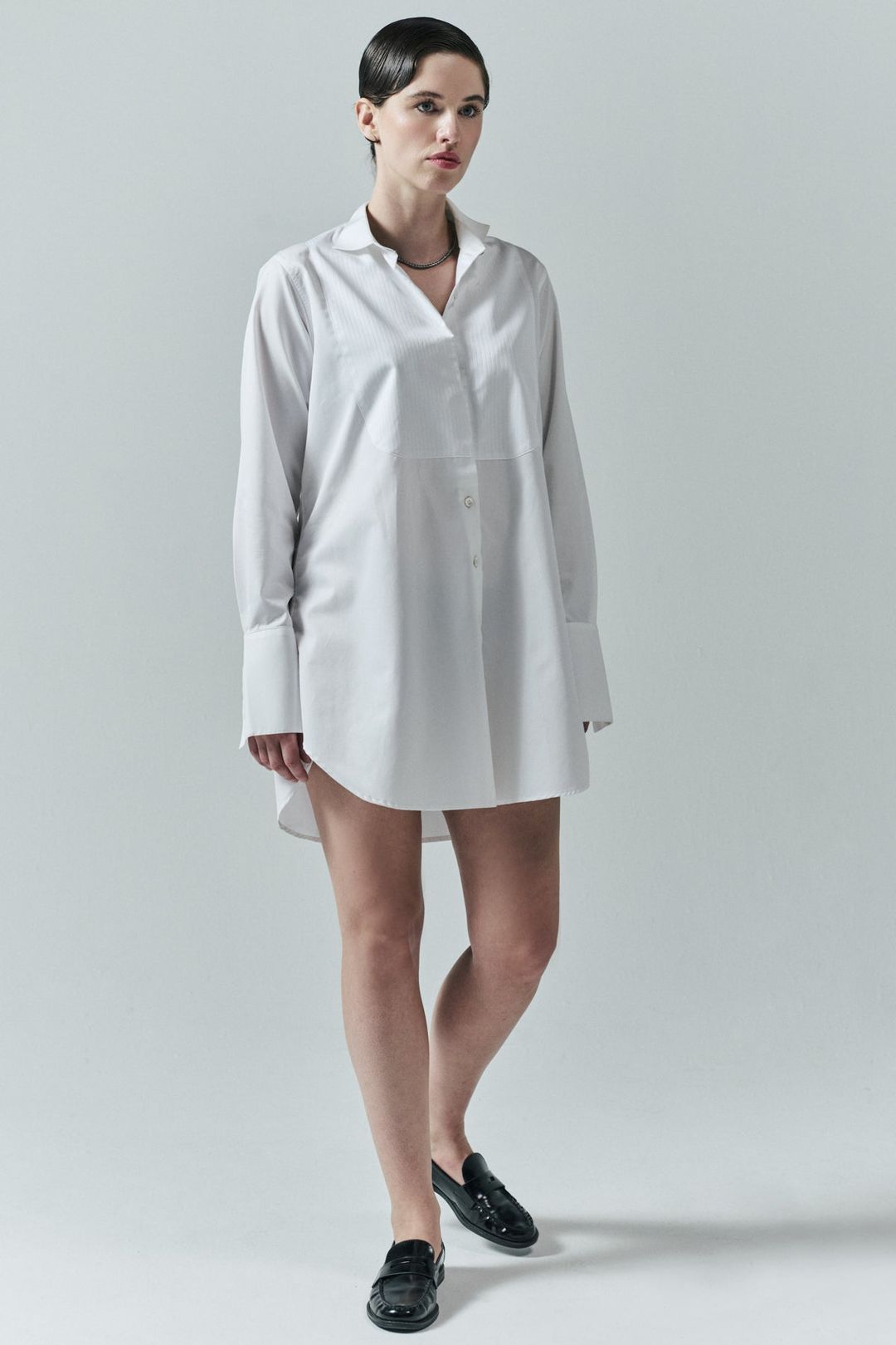 TUXEDO SHIRTDRESS