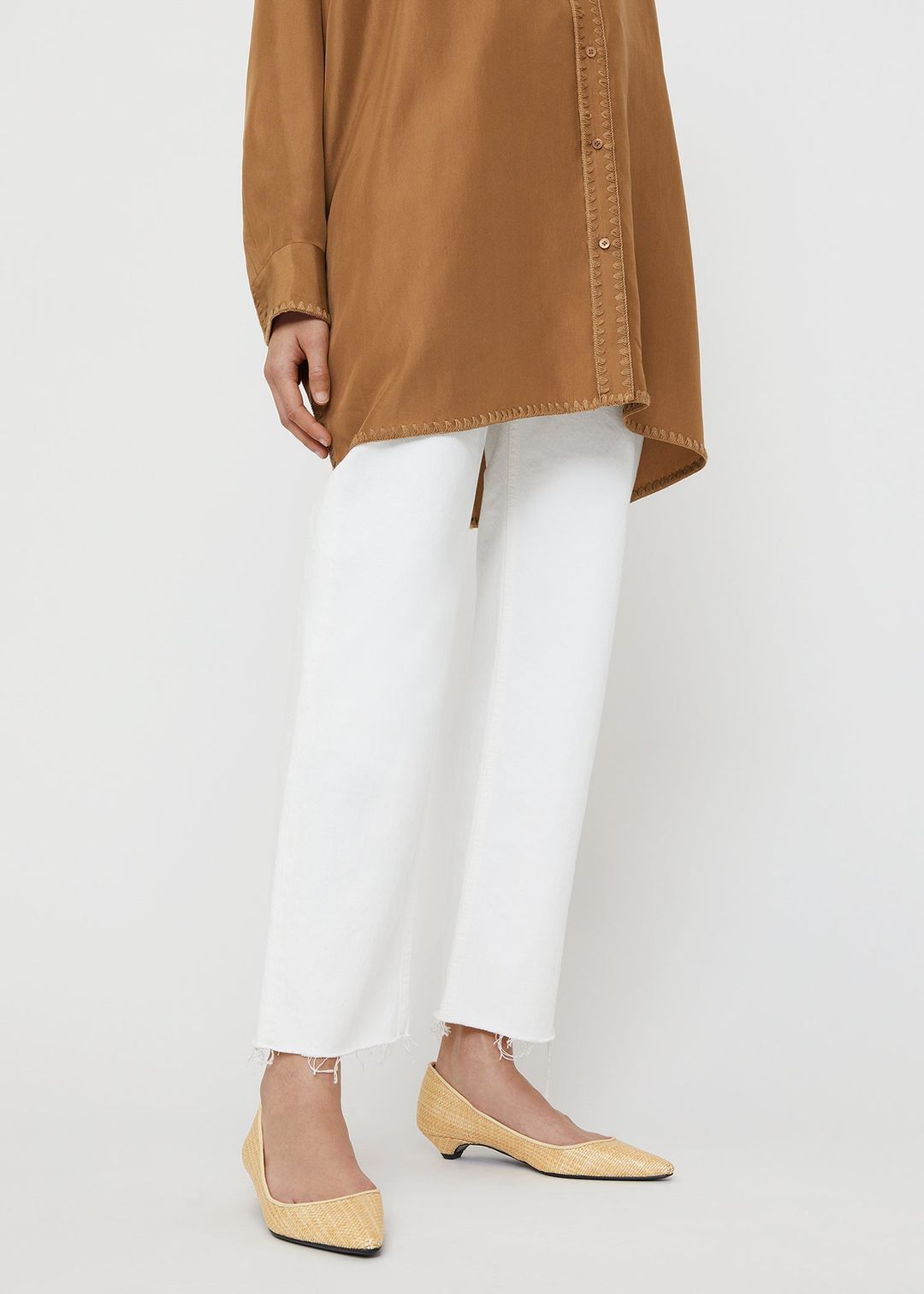 The Raffia Pump light beige