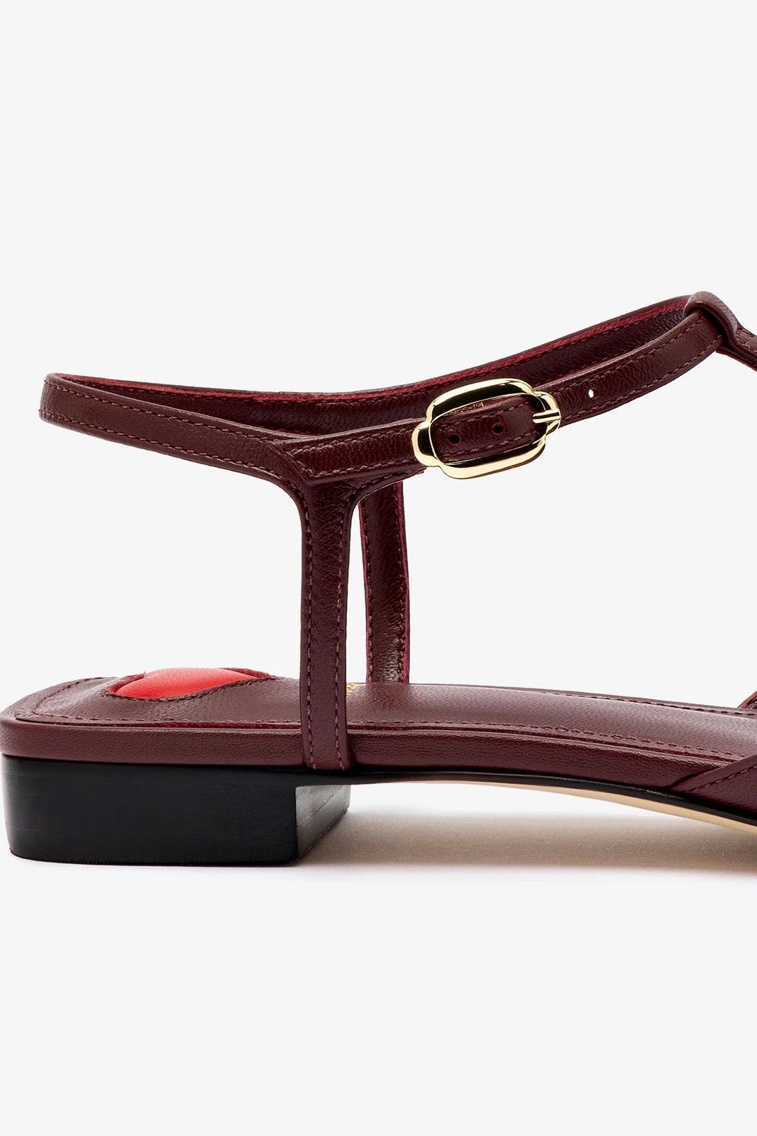 Grace Flat In Burgundy Leather #4