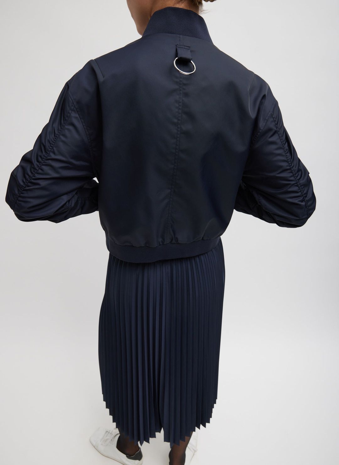 Eco Nylon Cropped Bomber #6
