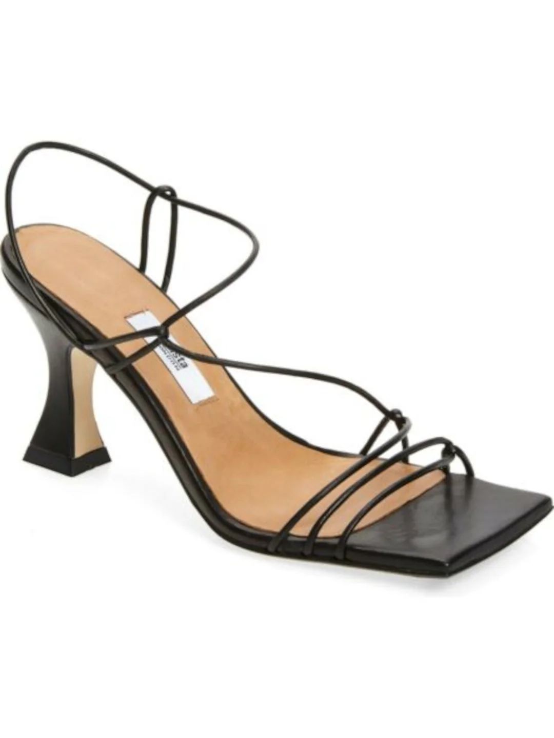 Sally Strappy Square Toe Sandal In Black Nappa #2