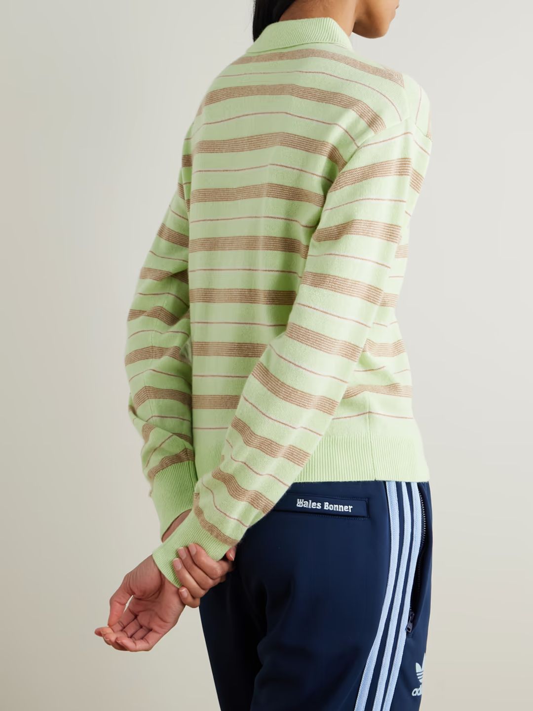 Striped cashmere polo sweater #4