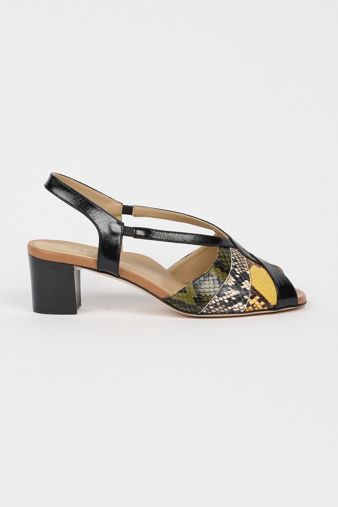 The Archive Heel in Citrus Snake