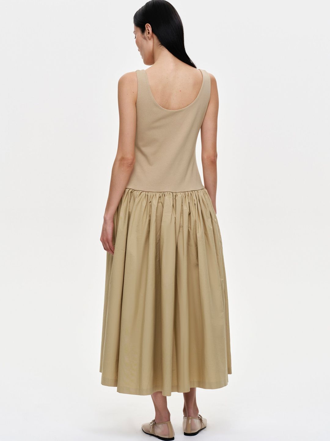 Drop Waist Maxi Dress, Camel #5