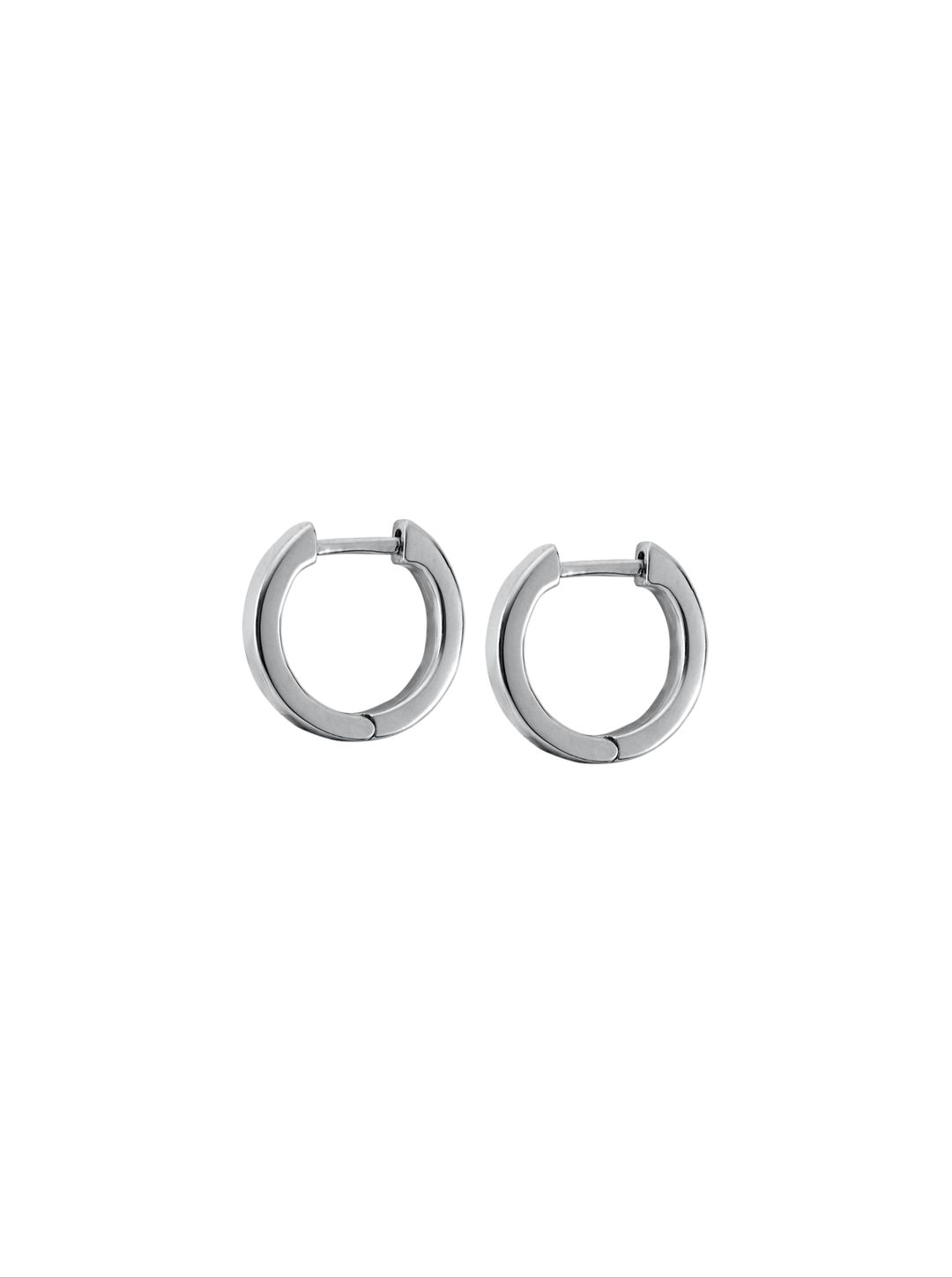 PLAIN HUGGIE EARRING, STERLING SILVER #3