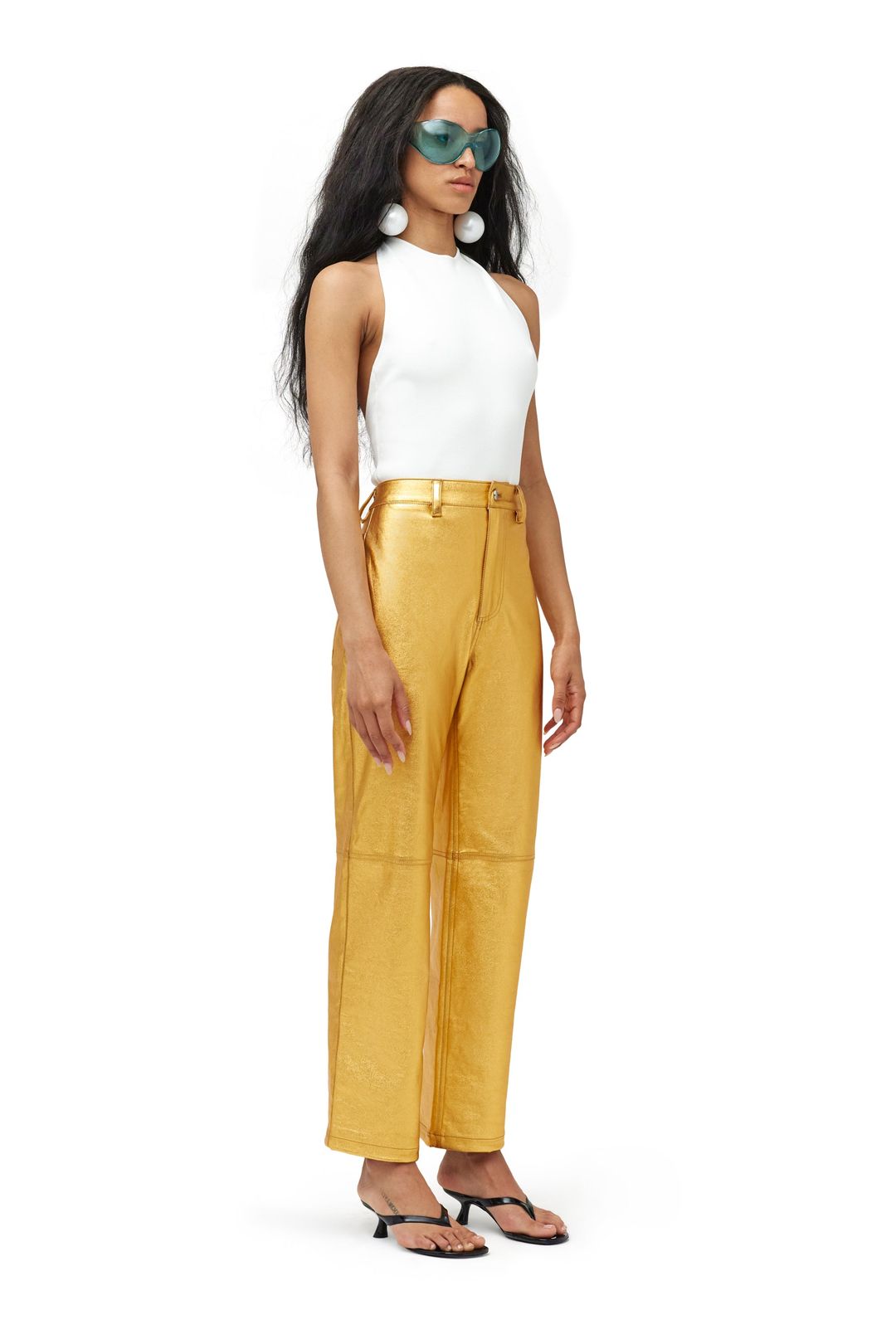 Trouser Pant in Cyber Orange #4