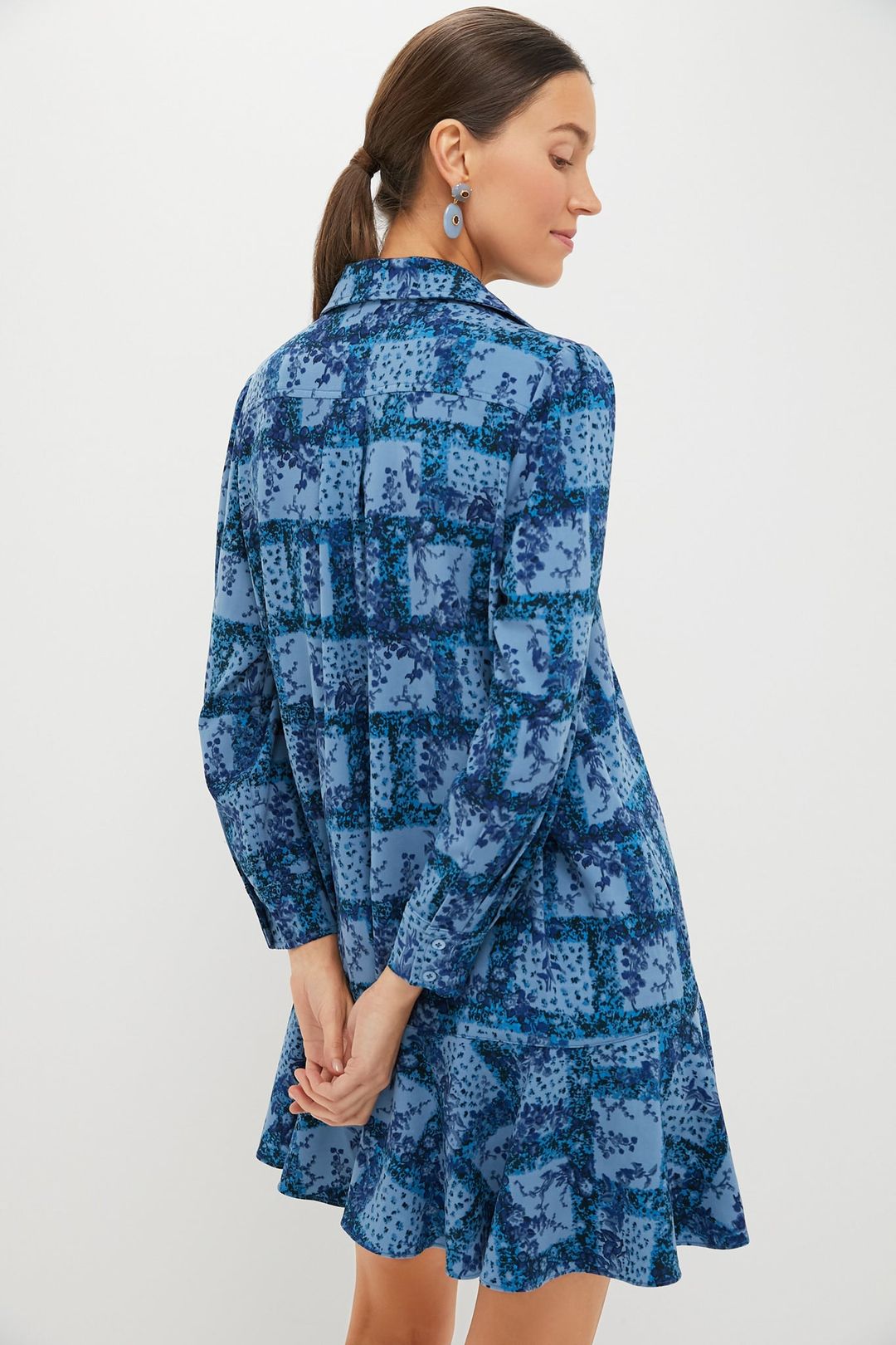 Trellis Vine Crepe Callahan Shirt Dress #4