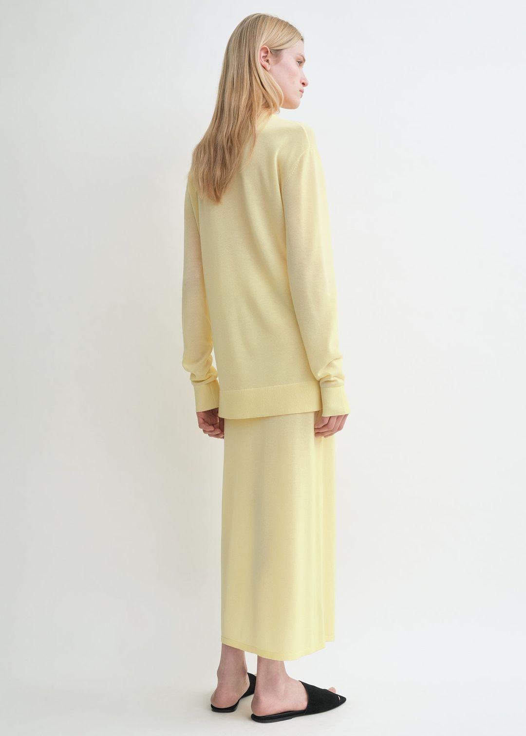 Long-sleeve tee knit straw #3