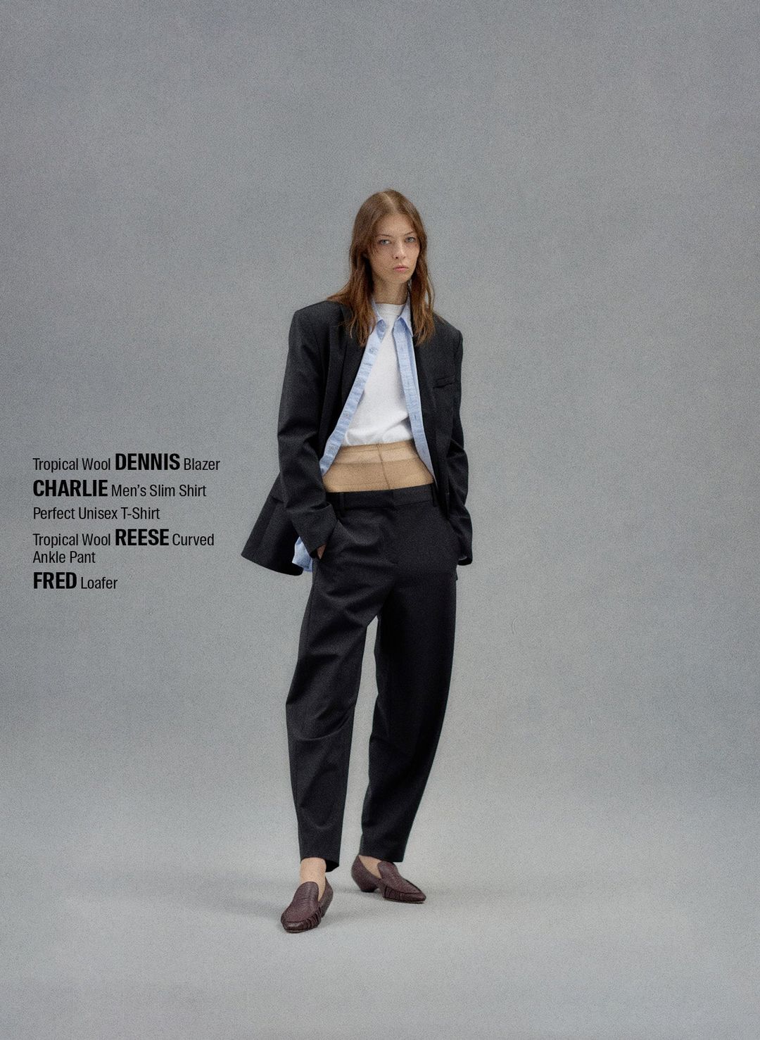 Tropical Wool Reese Sculpted Trouser #2