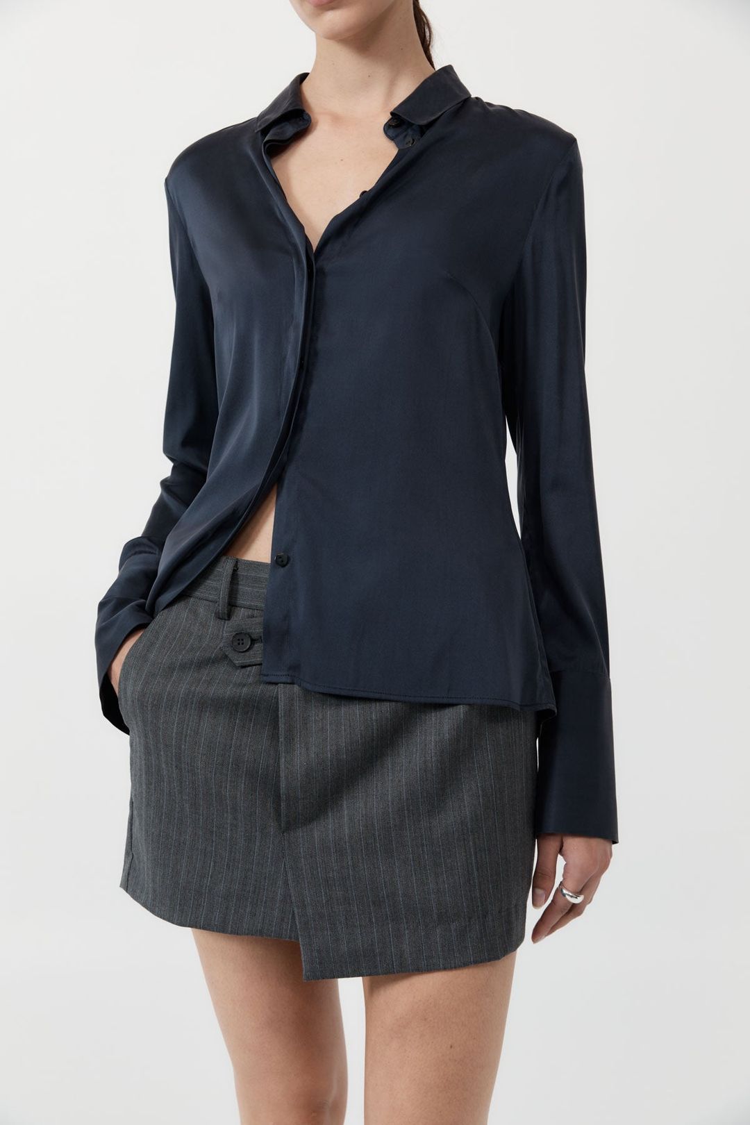 Soft Silk Shirt - Inkwell