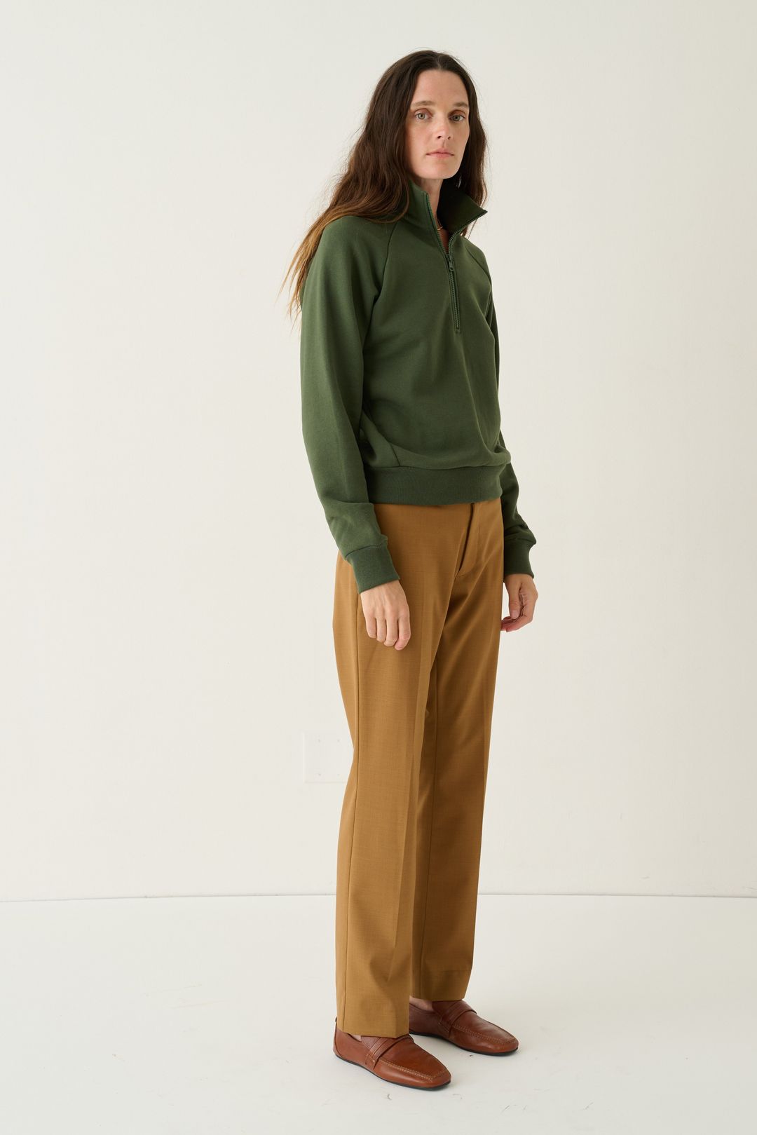 The Quarter Zip in Pine #7
