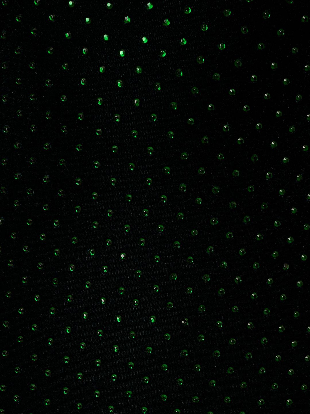 Liv Foster Metallic Dot Velvet Sleeveless Gown With Deep V-Neckline In Basil #3