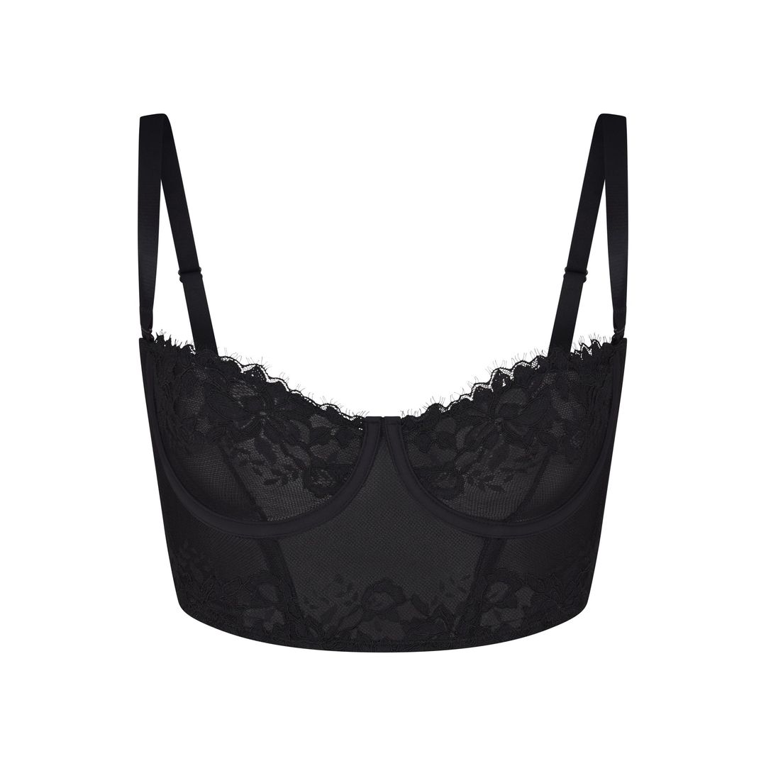 LACE UNLINED BALCONETTE CORSET