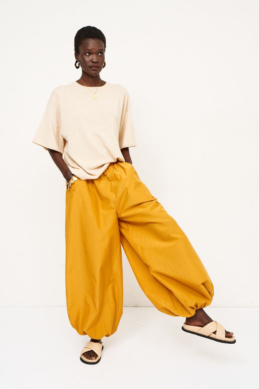 The Balloon Pant in Turmeric #3