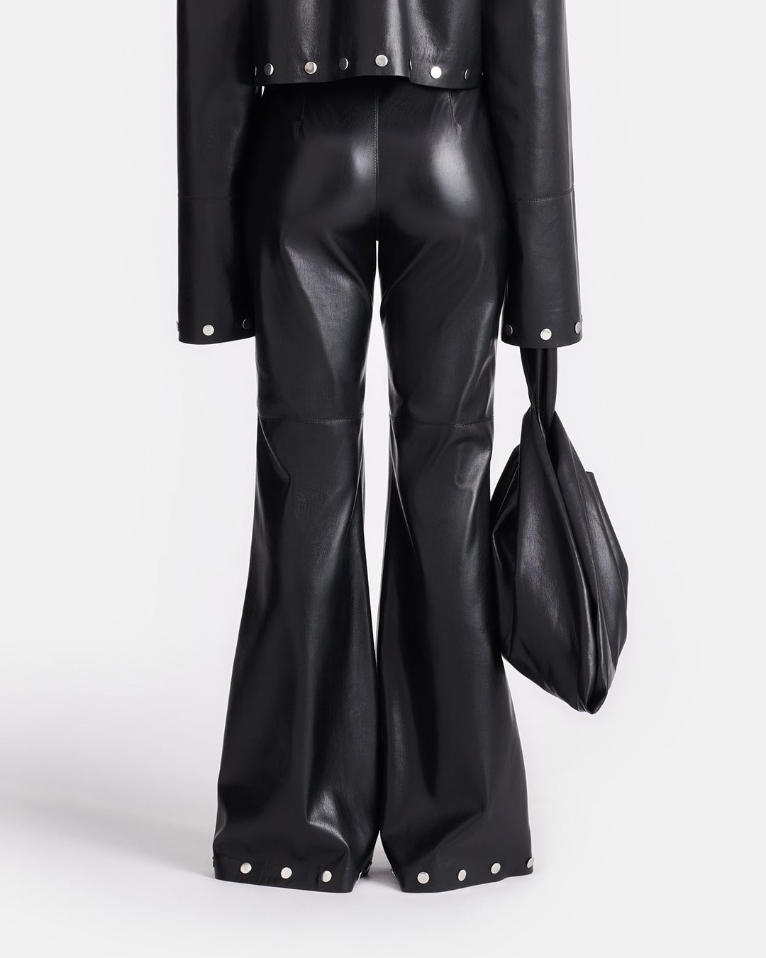 Maylee - Studded Okobor™ Alt-Leather Pants - Black #5