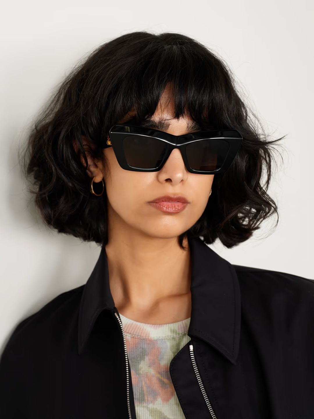Oversized cat-eye acetate sunglasses