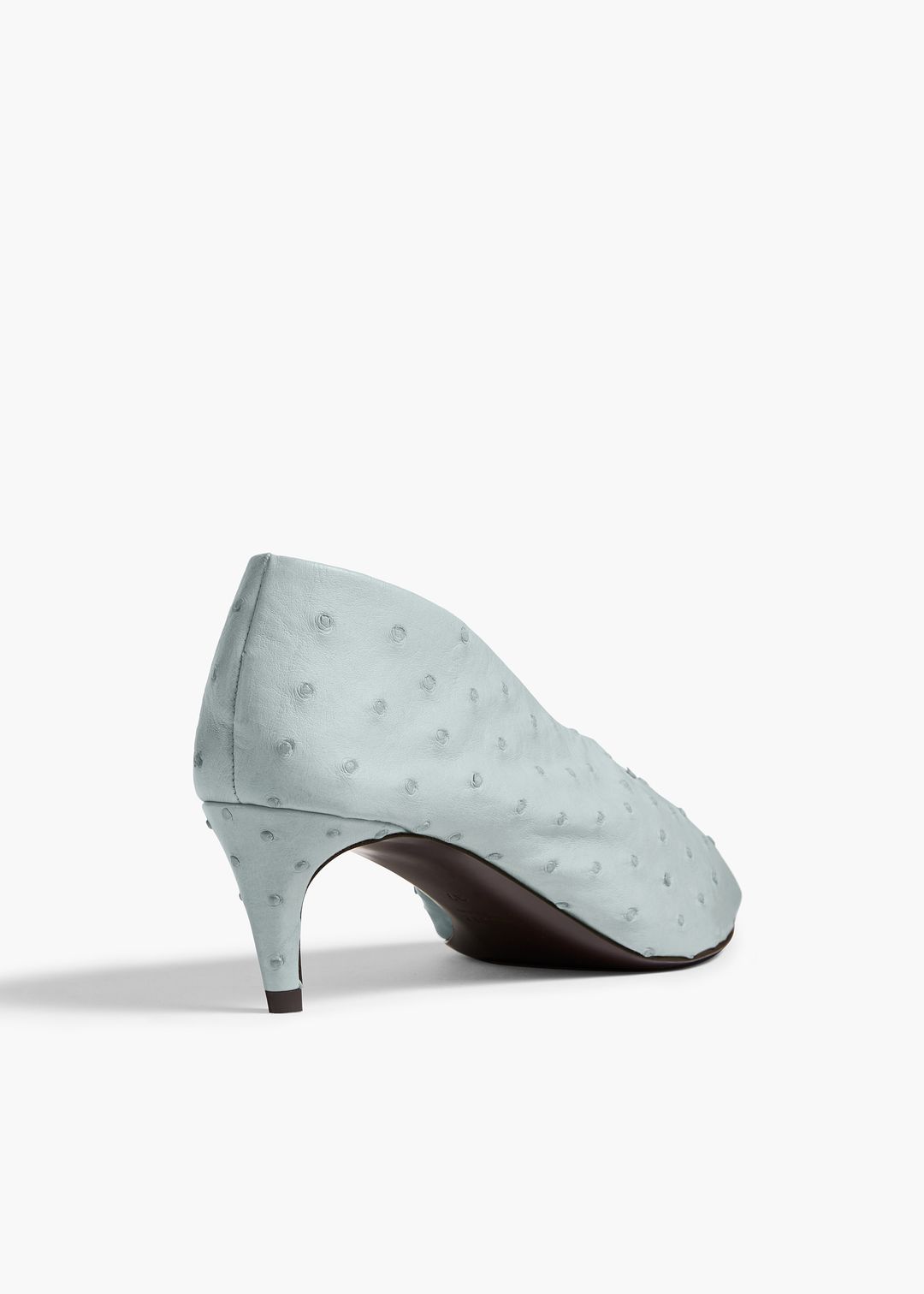 Miriam Low Pump in Frost Ostrich #4